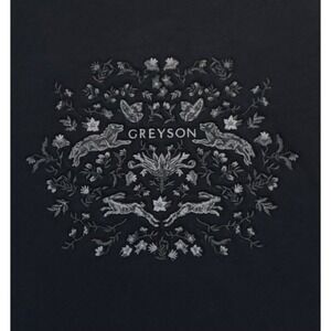 Greyson Clothiers "Lead the Pack" Embroidered Wolf Sweatshirt Mens L 100% Cotton